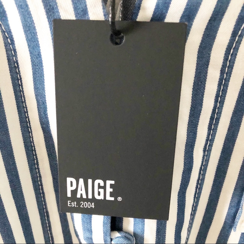 PAIGE Haidee Dress Blue Bell Stripe Size Small NWT - Picture 3 of 8